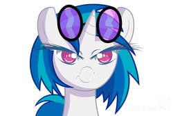 Size: 1500x1000 | Tagged: safe, artist:gordonion, dj pon-3, vinyl scratch, g4, female, smiling, solo