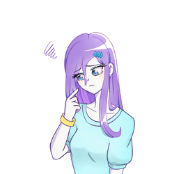 Size: 1000x1000 | Tagged: safe, artist:misochikin, rarity, equestria girls, g4, female, pixiv, solo