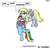 Size: 726x699 | Tagged: safe, artist:yoshiman1118, derpy hooves, rainbow dash, pegasus, pony, g4, abuse, asphyxiation, dashabuse, female, hanging, hanging (by neck), hug, mare, puffy cheeks, rope dance, squeezing, strangling