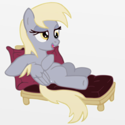 Size: 300x300 | Tagged: safe, artist:assiel, derpy hooves, pegasus, pony, g4, couch, draw me like one of your french girls, female, mare, solo