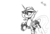 Size: 1280x875 | Tagged: safe, artist:darkflame75, princess luna, lunadoodle, g4, female, gun, hat, monochrome, s1 luna, sketch, solo, weapon