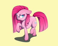 Size: 3409x2676 | Tagged: safe, artist:vicse, pinkie pie, g4, female, high res, pinkamena diane pie, raised hoof, simple background, solo, walking