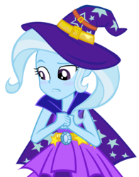 Size: 940x1200 | Tagged: safe, artist:pixelkitties, trixie, equestria girls, g4, my little pony equestria girls: rainbow rocks, blushing, female, rainbow rocks outfit, simple background, solo, transparent background, vector