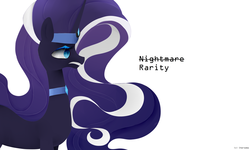 Size: 5000x3000 | Tagged: safe, artist:chersema, nightmare rarity, g4, female, solo