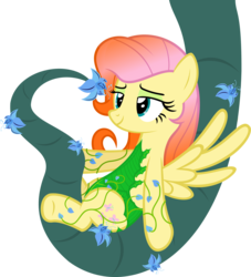 Size: 2460x2713 | Tagged: safe, artist:zacatron94, fluttershy, pegasus, pony, g4, clothes, costume, female, high res, mare, nightmare night costume, poison ivy, poison joke, simple background, solo, transparent background, vine