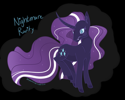 Size: 1024x814 | Tagged: safe, artist:jellybeanbullet, nightmare rarity, g4, female, solo