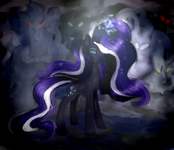 Size: 2321x2000 | Tagged: safe, artist:unilx, nightmare rarity, nightmare forces, g4, female, high res, solo