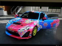 Size: 1024x768 | Tagged: safe, pinkie pie, g4, car, forza motorsport 5, toyota, toyota gt86