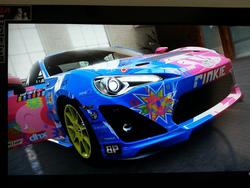 Size: 1024x768 | Tagged: safe, pinkie pie, g4, car, forza motorsport 5, toyota, toyota gt86