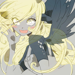 Size: 800x800 | Tagged: safe, artist:memoneo, derpy hooves, human, g4, female, humanized, solo