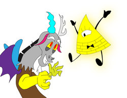 Size: 792x612 | Tagged: safe, discord, g4, bill cipher, crossover, gravity falls, male