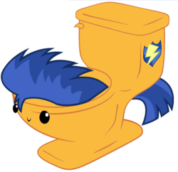 Size: 909x879 | Tagged: safe, artist:peternators, flash sentry, toilet pony, equestria girls, g4, but why, flush sentry, pun, toilet, toilet humor, visual pun, wat, what has science done
