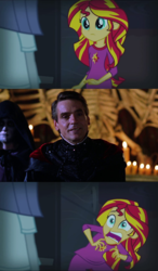 Size: 764x1312 | Tagged: safe, sunset shimmer, equestria girls, g4, my little pony equestria girls: rainbow rocks, dungeons and dragons, exploitable meme, jeremy irons, meme, profion, sunset screamer