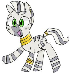 Size: 3284x3387 | Tagged: safe, artist:meowing-ghost, oc, oc only, zebra, high res, solo