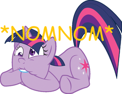 Size: 900x694 | Tagged: safe, twilight sparkle, g4, derp, nom