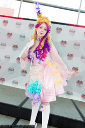 Size: 1365x2048 | Tagged: safe, artist:lochlan o'neil, princess cadance, human, g4, cosplay, fan expo denver, irl, irl human, photo