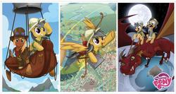 Size: 488x259 | Tagged: safe, daring do, dragon, g4, official, poster