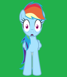 Size: 716x820 | Tagged: safe, artist:pupster0071, rainbow dash, series:everything is broken, g4, female, solo, traumatized