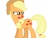 Size: 1024x768 | Tagged: safe, applejack, g4, cold, female, red nosed, scootaquest, sick, solo, wat