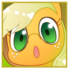 Size: 450x500 | Tagged: safe, artist:sweetsound, part of a set, applejack, g4, female, pixiv, solo