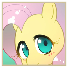 Size: 450x500 | Tagged: safe, artist:sweetsound, part of a set, fluttershy, g4, blushing, female, pixiv, solo