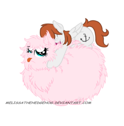 Size: 504x512 | Tagged: safe, artist:melissathehedgehog, oc, oc only, oc:fluffle puff, commission, cute, flufflebetes, hug, ocbetes, simple background, tongue out, transparent background, vector