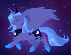 Size: 1400x1100 | Tagged: safe, artist:shadylizard, princess luna, g4, female, s1 luna, solo