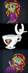 Size: 404x1024 | Tagged: safe, sunset shimmer, equestria girls, g4, my little pony equestria girls: rainbow rocks, 2spooky, exploitable meme, meme, sunset screamer, super toilet, the fairly oddparents, toilet, toilet humor, wish