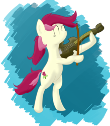 Size: 2800x3200 | Tagged: dead source, safe, artist:cylosis, roseluck, earth pony, pony, g4, female, high res, mare, musical instrument, solo, violin