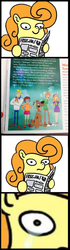 Size: 473x1678 | Tagged: safe, carrot top, golden harvest, earth pony, pony, g4, be cool scooby-doo!, daphne blake, exploitable meme, female, fred jones, mare, meme, newspaper, newspaper meme, scooby-doo, scooby-doo!, shaggy rogers, velma dinkley