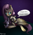 Size: 797x855 | Tagged: dead source, safe, artist:lexieskye, angel bunny, fluttershy, draconequus, pegasus, pony, rabbit, g4, animal, baby discord, hug, hush now quiet now, lullaby, night, winghug