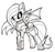 Size: 799x751 | Tagged: safe, artist:tinker-tock, fluttershy, pony, robot, robot pony, g4, female, flutterbot, monochrome, roboticization, solo