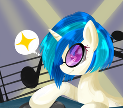 Size: 1000x874 | Tagged: safe, artist:snow angel, dj pon-3, vinyl scratch, g4, female, glasses, solo