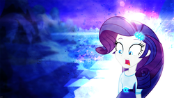 Size: 1920x1080 | Tagged: safe, artist:amoagtasaloquendo, artist:fangz17, rarity, equestria girls, g4, lens flare, shocked, vector, wallpaper