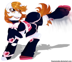 Size: 2300x2000 | Tagged: safe, artist:linamomoko, pony, cure black, high res, nagisa misumi, ponified, precure, simple background, solo, transparent background