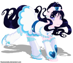 Size: 2300x2000 | Tagged: safe, artist:linamomoko, pony, cure white, high res, honoka yukishiro, ponified, precure, simple background, solo, transparent background