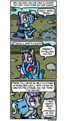 Size: 500x896 | Tagged: safe, artist:foudubulbe, maud pie, trixie, pony, unicorn, comic:damp rocks, g4, comic, female, lesbian, mare, ship:mauxie, shipping