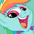 Size: 852x852 | Tagged: safe, artist:star-paint-pony, rainbow dash, g4, female, smeel, solo