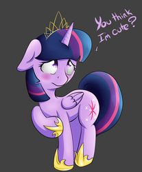 Size: 867x1047 | Tagged: safe, artist:alazak, twilight sparkle, alicorn, pony, g4, blushing, female, mare, solo, twilight sparkle (alicorn)