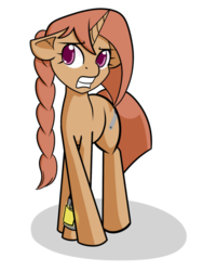 Size: 500x666 | Tagged: safe, artist:jade meteor, oc, oc only, oc:sierra scorch, fallout equestria, pipbuck, solo, stablequest