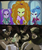 Size: 509x600 | Tagged: safe, screencap, adagio dazzle, aria blaze, sonata dusk, equestria girls, g4, my little pony equestria girls: rainbow rocks, battle tendency, esidisi, hilarious in hindsight, jojo's bizarre adventure, kars, pillar men, the dazzlings, wamuu