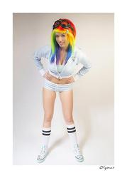 Size: 500x700 | Tagged: safe, artist:lexi-farron-strife, rainbow dash, human, g4, cosplay, irl, irl human, photo