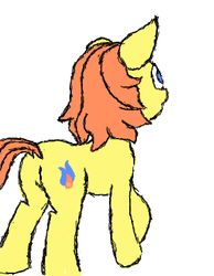 Size: 308x396 | Tagged: safe, artist:drizzlefag, oc, oc only, oc:drizzle spark, flockmod, solo