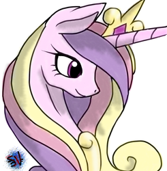 Size: 640x652 | Tagged: safe, artist:probablyfakeblonde, artist:shadowsvaporized, princess cadance, g4, female, solo