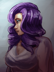 Size: 3000x4000 | Tagged: safe, artist:checkerboardazn, rarity, human, g4, female, humanized, pixiv, solo