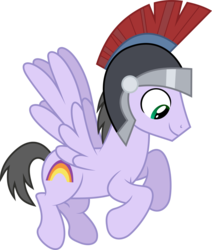 Size: 1600x1891 | Tagged: safe, artist:vectorizedunicorn, rainbow swoop, spectrum, pegasus, pony, g4, hearth's warming eve (episode), background pony, flying, helmet, male, pegasus tribe, simple background, solo, stallion, transparent background, vector