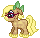 Size: 40x38 | Tagged: safe, artist:katcombs, oc, oc only, oc:butter pecan, earth pony, pony, bow, female, gif, glasses, mare, non-animated gif, pixel art, solo