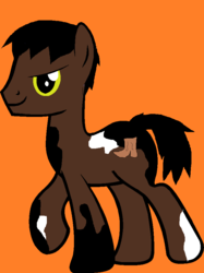 Size: 697x930 | Tagged: safe, artist:springfield-mare, oc, oc only, oc:texas pecan, earth pony, pony, boot, male, solo, stallion