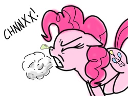 Size: 2048x1536 | Tagged: artist needed, safe, pinkie pie, g4, female, gross, mucus, sneeze cloud, sneezing, sneezing fetish, snot, solo, why