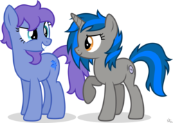 Size: 1060x754 | Tagged: safe, artist:starlessnight22, oc, oc only, oc:homage, oc:jokeblue, pony, unicorn, fallout equestria, cutie mark, fallout, fanfic, fanfic art, female, hooves, horn, mare, simple background, smiling, teeth, transparent background